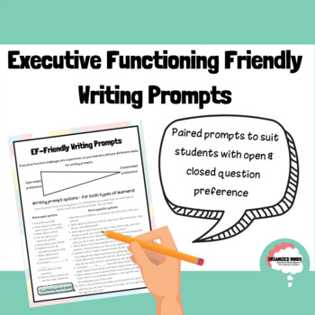 Preview of Writing Prompts for Students with Executive Functioning Challenges