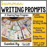 Summer Writing Prompts for Class Share Time