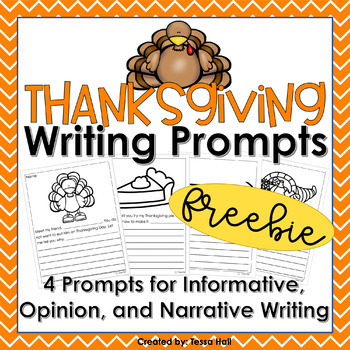 Preview of Thanksgiving Writing Prompts