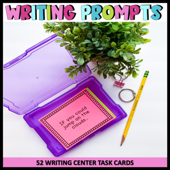 Writing Prompts for Writing Centers, 4th Grade and 5th Grade, (52 Task