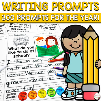 Writing Prompts for Writing Journal or Morning Work Year Long Bundle