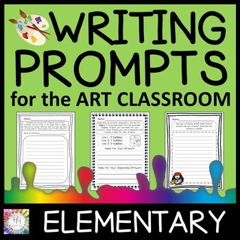 Writing Prompts for Elementary Art | Adaptable for Distance Learning