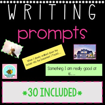 Writing Prompts *visual* for PRIMARY students by The Busy as a Bee Teacher