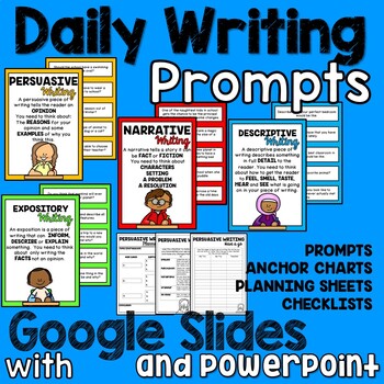 Writing Prompts (with Anchor charts and Activities) by Miss Rainbow ...