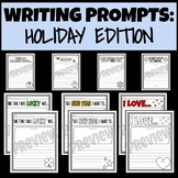 Writing Prompts with Lined Paper: Holiday's