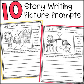 Writing Prompts with Word Bank | Writing Prompts With Pictures | TPT