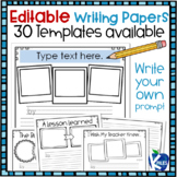 Writing Publishing Papers with Editable Writing Prompts / Titles