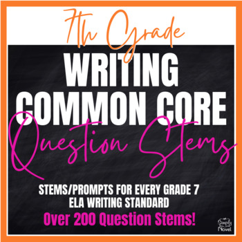 Preview of Common Core Question Stems 7th Grade - ELA - Writing
