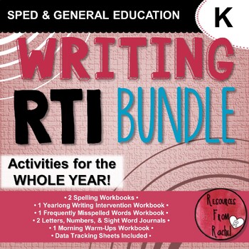 Preview of Writing RTI for Kindergarten