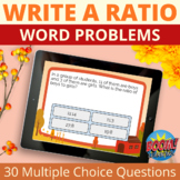 Writing Ratios Boom Cards Distance Learning