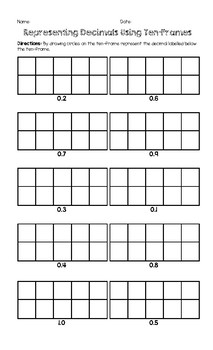 Writing & Representing Decimals by Shelby Barker | TPT