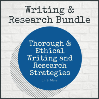 Preview of Writing & Research Comprehensive Lesson Bundle - Paraphrase, Citations & More