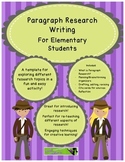 Short Focused Research - W.7 - Paragraph Research Template
