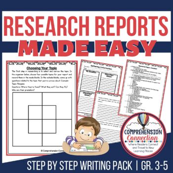Preview of Writing Research Reports Process Writing
