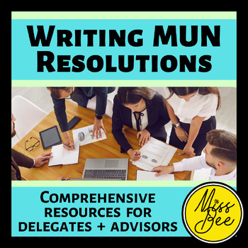 Preview of Writing Resolutions for Model United Nations