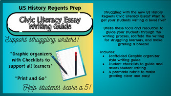 Writing Resources Bundle for SEQ + Civic Literacy Essay-US History