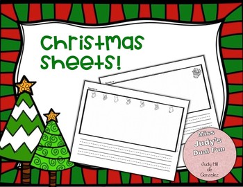 Writing Resources Freebie Merry Christmas! by Miss Judy's Dual Fun