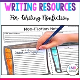 Nonfiction Writing Prompts, Note Taking template, and Self