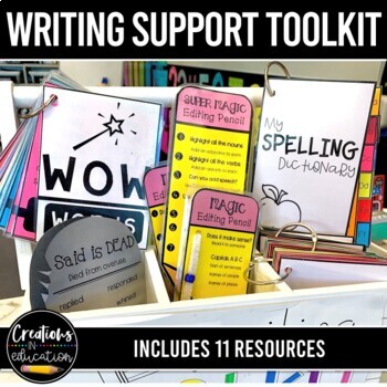 Preview of Writing Resources Scaffolds Support