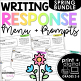 Writing Response Menu and Prompts | Spring Narrative Infor