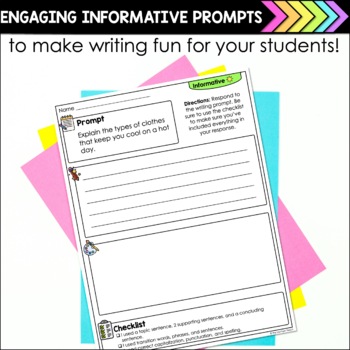 Writing Response Menu and Prompts | Summer Informative by The Southern ...