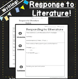 Nonfiction Constructed Response to Reading Sheets Journals
