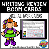 Writing Review BOOM Cards Digital Task Cards