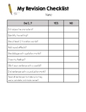 Writing Revision Checklist