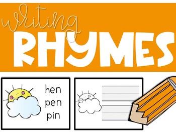 Writing Rhymes by Rita Mitchell | Teachers Pay Teachers