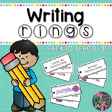 Writing Rings For Writing Workshop: Back to School Set
