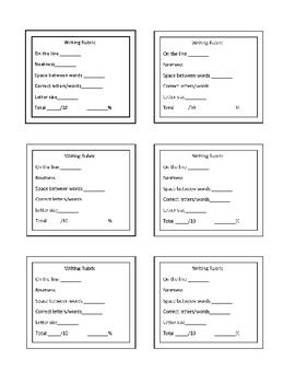 Writing Rubric by HVRKr3ationZ | Teachers Pay Teachers