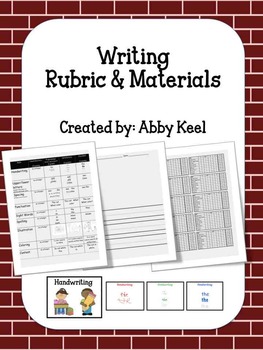 Preview of Writing Rubric and Materials