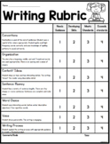 Writing Rubric for Primary Grades
