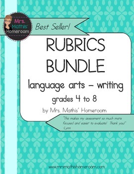 Preview of Writing Rubrics Bundle