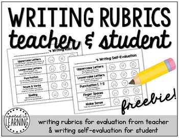 Preview of Writing Rubrics | FREE