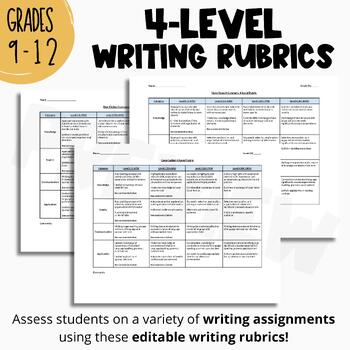 Writing Rubrics - Information Paragraph, Nonfiction Summary, Opinion ...