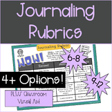 Writing Rubrics for Daily Journaling | Digital or PDF | Mi