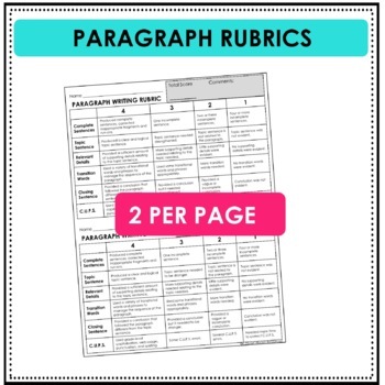 5 paragraph essay rubrics