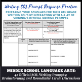 Writing SOL Prompt Prewriting Practice & Roundtable Circle