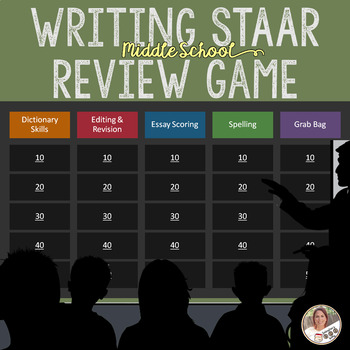 Preview of Writing STAAR Review Game 2.0- Secondary ELAR