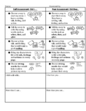 Writing Self and Peer Assessment (Narrative and Opinion, 2