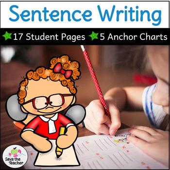 Preview of Writing Sentences: The Full Pack Distance Learning