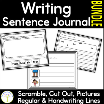 Preview of Writing Sentence Writing Journal BUNDLE