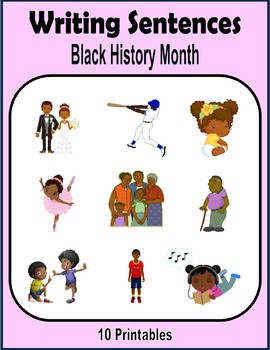 Preview of Writing Sentences - Black History Month