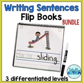 Writing Sentences Flip Books Bundle | Sped Writing | Winte