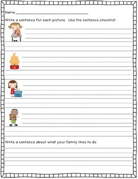 writing sentences for beginners by anne hofmann 1st grade tpt