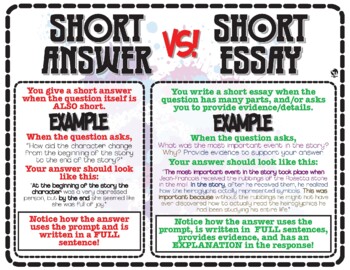 short answer vs essay questions