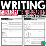 Writing Simple Sentence - Seasonal Themes for the Whole Year