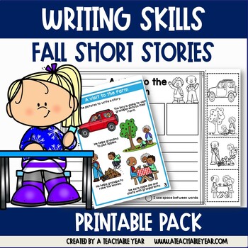 Preview of Writing Skills Short Stories for Fall | Great for ESL Students