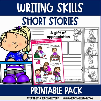 Preview of Writing Skills Short Stories for Valentine's Day | Great for ESL Students